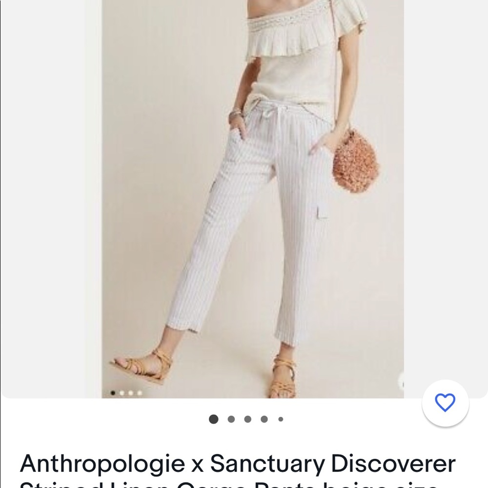 Sanctuary x Anthropologie cropped linen pants